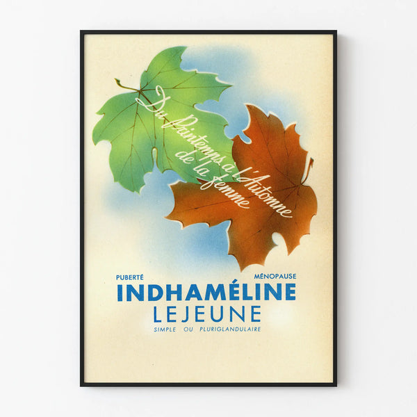 Vintage Poster Indhaméline Lejeune Seasonal Leaves