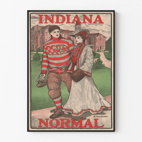 Vintage Indiana Normal 1902 Poster – Retro Wall Decoration