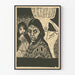 Black and white poster of an indigenous woman and child