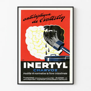 Vintage Inertyl Intestinal Antiseptic Poster