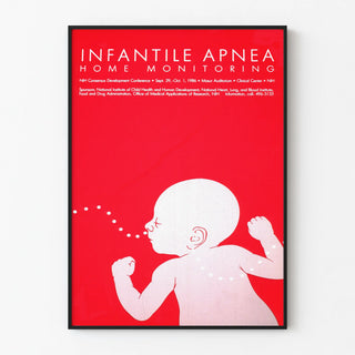 Vintage Poster for Infant Sleep Apnea Home Monitoring
