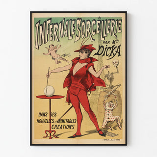 Vintage poster Infernal Witchcraft by Miss Dicka