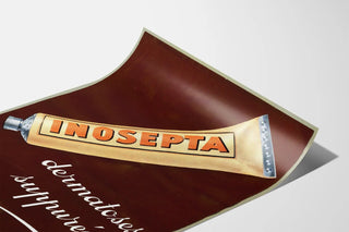 Vintage poster INOSEPTA for suppurative dermatoses