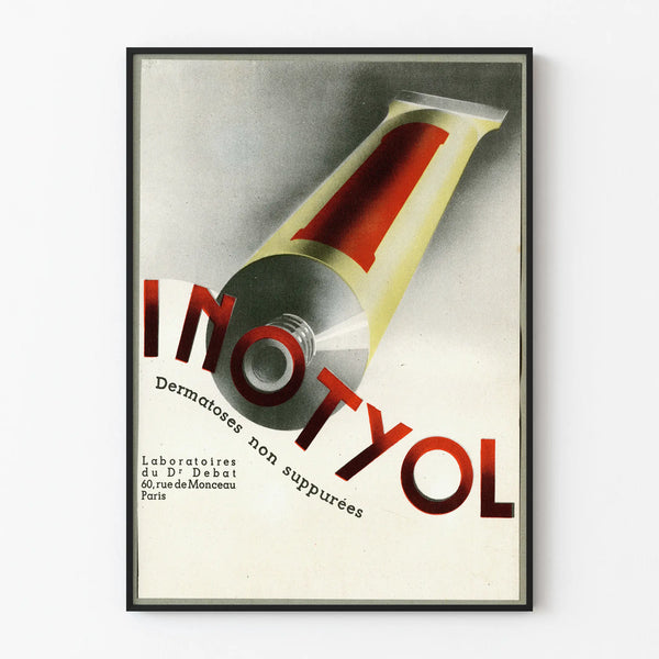 Vintage poster INOTYOL wall decoration retro design