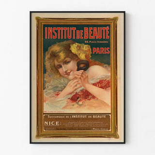 Vintage poster of the Beauty Institute, Place Vendôme, Paris