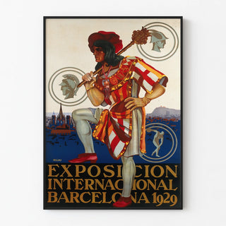 Vintage Poster of the 1929 Barcelona International Exposition