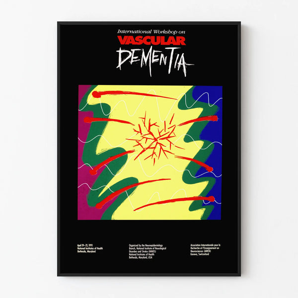 Decorative Poster International Workshop on Vascular Dementia 1991