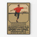 Vintage poster for the 1910 International Exhibition of Sport and Games