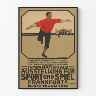 Vintage poster for the 1910 International Exhibition of Sport and Games
