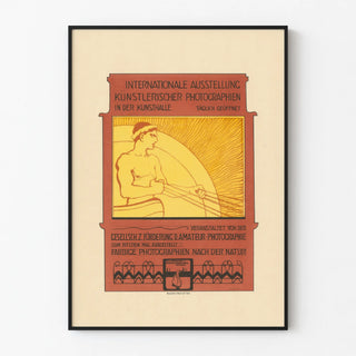 Vintage poster for the International Exhibition of Artistic Photographs in Hamburg