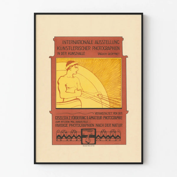 Vintage poster for the International Exhibition of Artistic Photographs in Hamburg