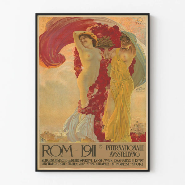 Art Nouveau Poster Rome 1911 - International Exhibition