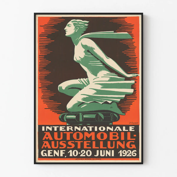 Vintage Poster of the International Motor Show 1926