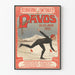 Vintage poster of international figure skating Davos 1905