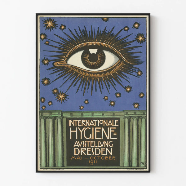 Vintage poster of the International Hygiene Exhibition Dresden 1911