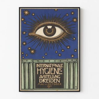 Vintage Poster of the International Hygiene Exhibition Dresden 1911