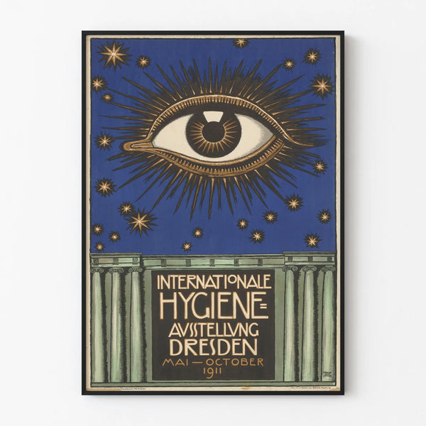 Vintage Poster of the International Hygiene Exhibition Dresden 1911