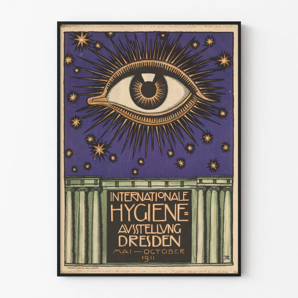Vintage poster of the International Hygiene Exhibition Dresden 1911