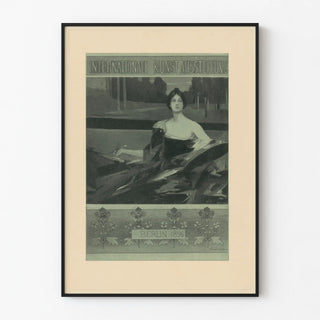 Vintage poster of a woman artist - International Art Exhibition Berlin 1896