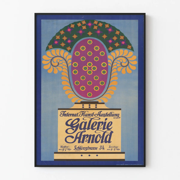 International Art Deco Poster for the Arnold Gallery Exhibition