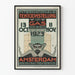 Vintage poster for the international gas exhibition 1923 Amsterdam