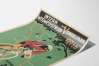 Vintage Poster of the International Cycling Race at Vondelpark 1923