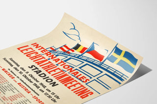 Vintage poster of the 1948 International Athletics Meeting
