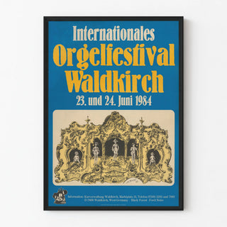 Vintage Poster for the International Organ Festival Waldkirch 1984