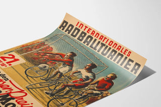 Vintage Poster for the International Radball Tournament
