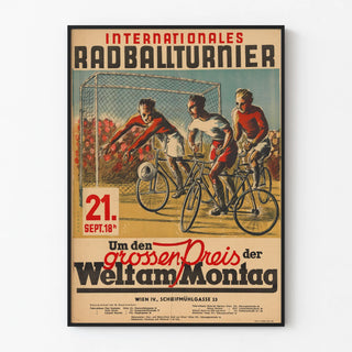 Vintage Poster for the International Radball Tournament