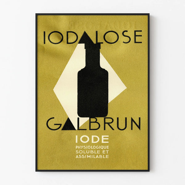 Vintage poster Iodalose Galbrun for wall decoration