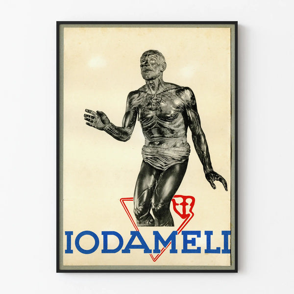Vintage poster Iodameli antique wall decoration