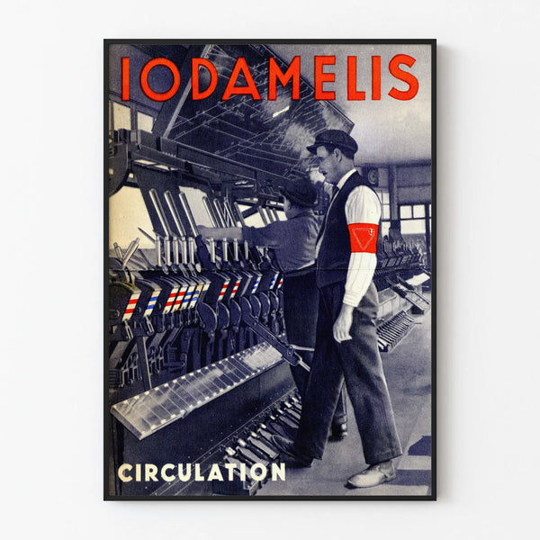 Vintage poster Iodamelis Textile Industry Circulation