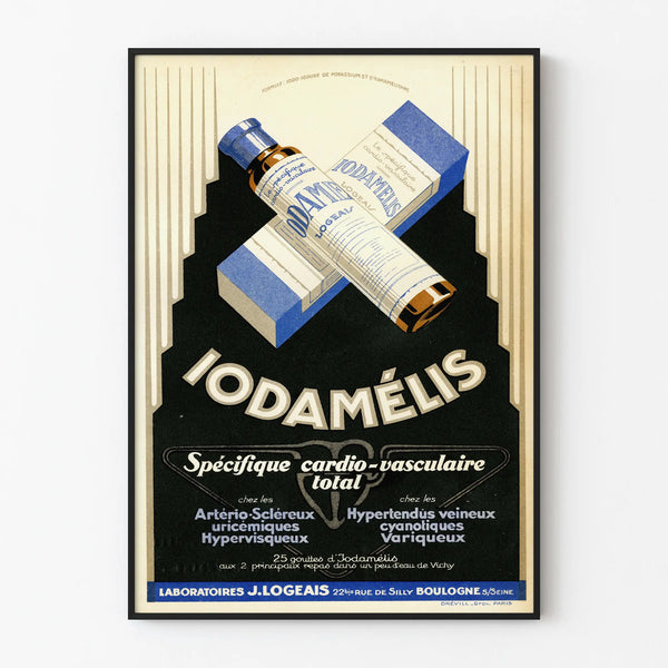 Vintage Iodamélis Poster - Medical Cardiovascular Decoration Poster