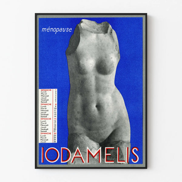 Vintage Poster Iodamelis Menopause Wall Decoration