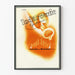 Vintage artistic poster Iodarsenic with musical aesthetic