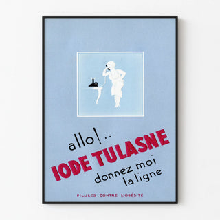 Vintage poster Iode Tulasne - Pills against obesity