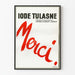 Thank You Tulasne Iodine Advertising Poster in Red Lettering