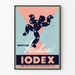 Vintage Iodex advertisement poster for joint pain