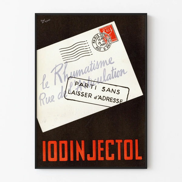 Vintage poster of Iodinjectol by René Le Tétier