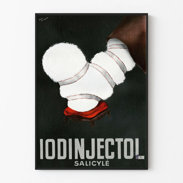 Vintage poster Iodinjectol Salicylé for wall decoration