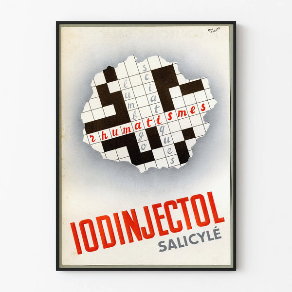 Vintage poster for Iodinjectol Salicylé advertisement