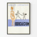 Vintage poster of Iodocalcium drops for lymphatic issues