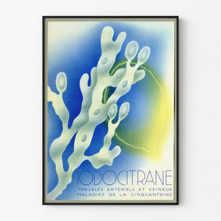 Vintage Iodocitrane Advertising Poster for Arterial and Venous Disorders