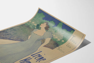 Irène Henry Wall Decoration Poster with Clock