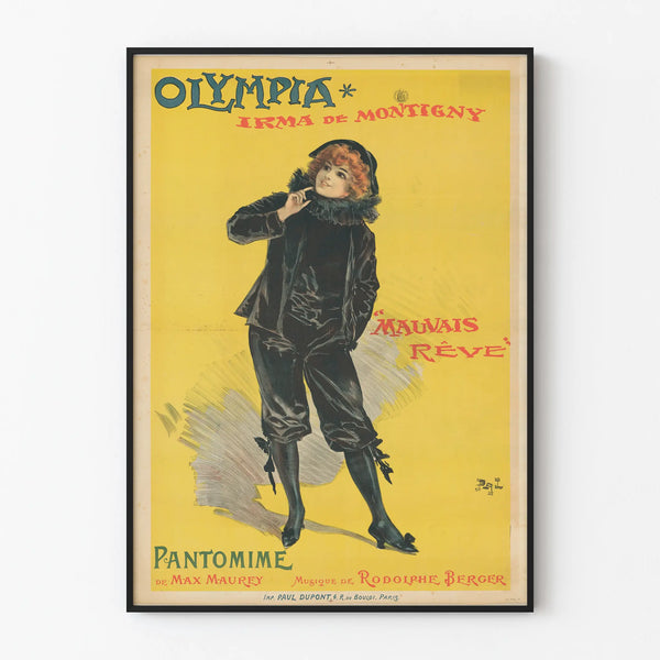 Vintage Olympia Irma Poster Bad Dream Wall Decoration