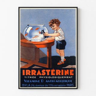 Vintage poster IrraStérine Vitamin D anti-rachitic