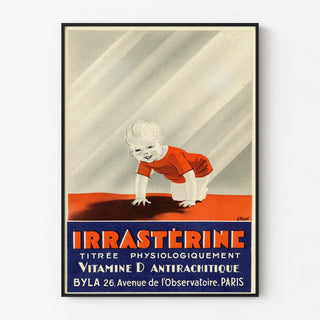 Vintage Poster Irrastérine Vitamin D Antirachitique
