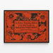 Vintage Floral Poster Is Polite Society Polite — framed artwork on a wall