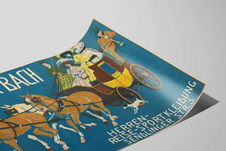 Vintage poster Isidor Bach - Men's fashion travel and sports — artwork view